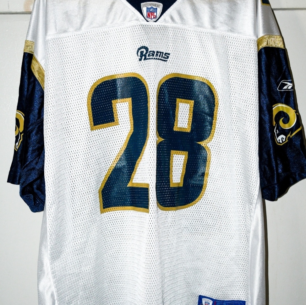 Rams #28 Marshall Faulk Jersey